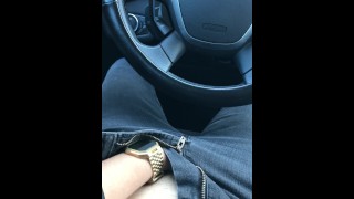 Lunch Break Car Masturbation
