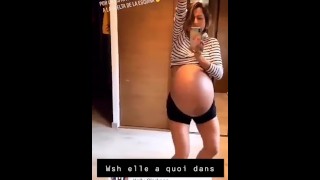 huge pregnant dance