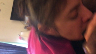 LatinA blows black dick and swallows