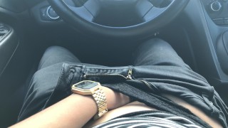 Car Mastubation Pt. 2 Sexy Lingerie