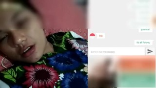 Indonesian girl finger herself and wanna show her horny face webcam omegle