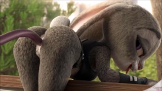 [Zootopia Porn Parody] Judy Hopps fucked by Tentacle Monster (with Sound)
