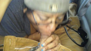 sucking dick at work..swallowed his load ; )