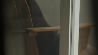 Voyeur Spying On Thick Cock Balcony Jerk Off