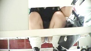 Voyeur hidden camera panties upskirt