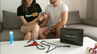 FREUTOY review + Hot ANAL sex scene and huge cumshot – couple amateur