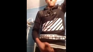 Young Arab Tunisian Straight Guy jerking off with cum
