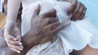 Big ass brunette enjoys a big dick