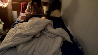 TEEN STEP-SISTER CAUGHT MASTURBATING ON SPY CAM