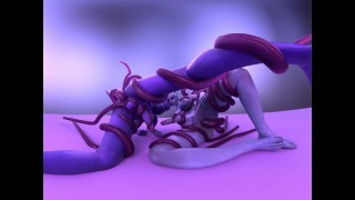 Liara and Aria Futa Tentacles 4K VR [Animation by Likkezg]