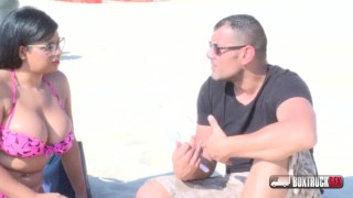 Sheila Ortega asked for a free massage on the beach