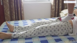 Chinese hanjob and footjob