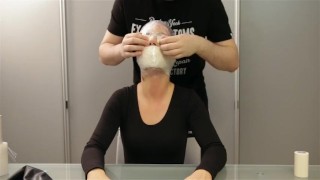 Gagged, taped, hooded and encased