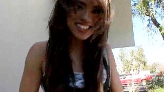 Alicia flashes her sweet plump camel toe