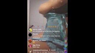 Lexbee shows pussy and big boobs on instagram live
