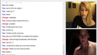 Omegle 35 dirty talking girl and flash big boobs