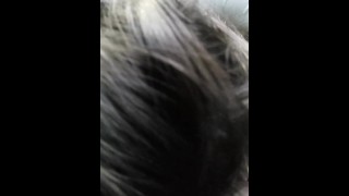 Hacked Cute asian blowjob with slowmo facial on glasses