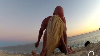 SinsLife – Girl Gets Creampied by Dude She Just Met on the Beach!
